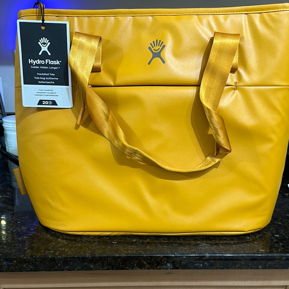 Hydro Flask Yellow Structured Tote Bag